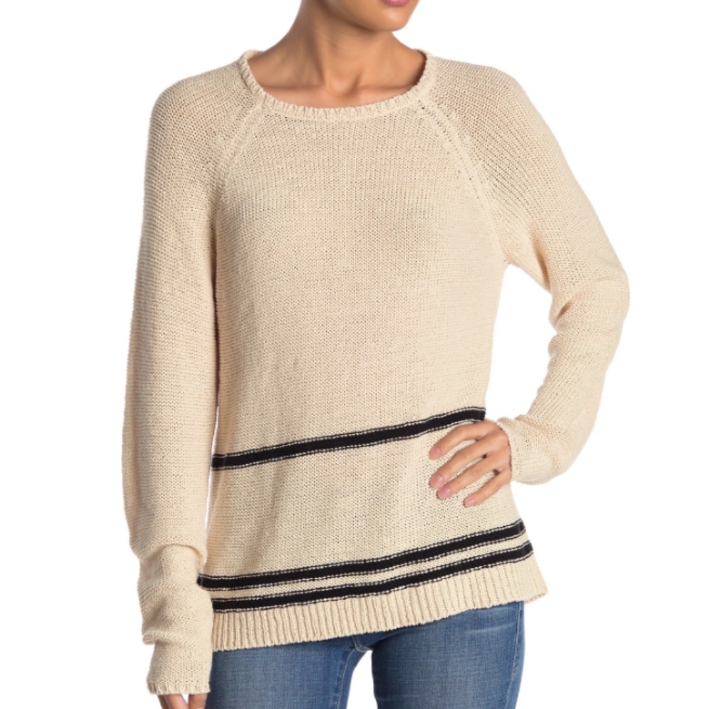 Magaschoni Women's Knit Stripe Sweater Pullover